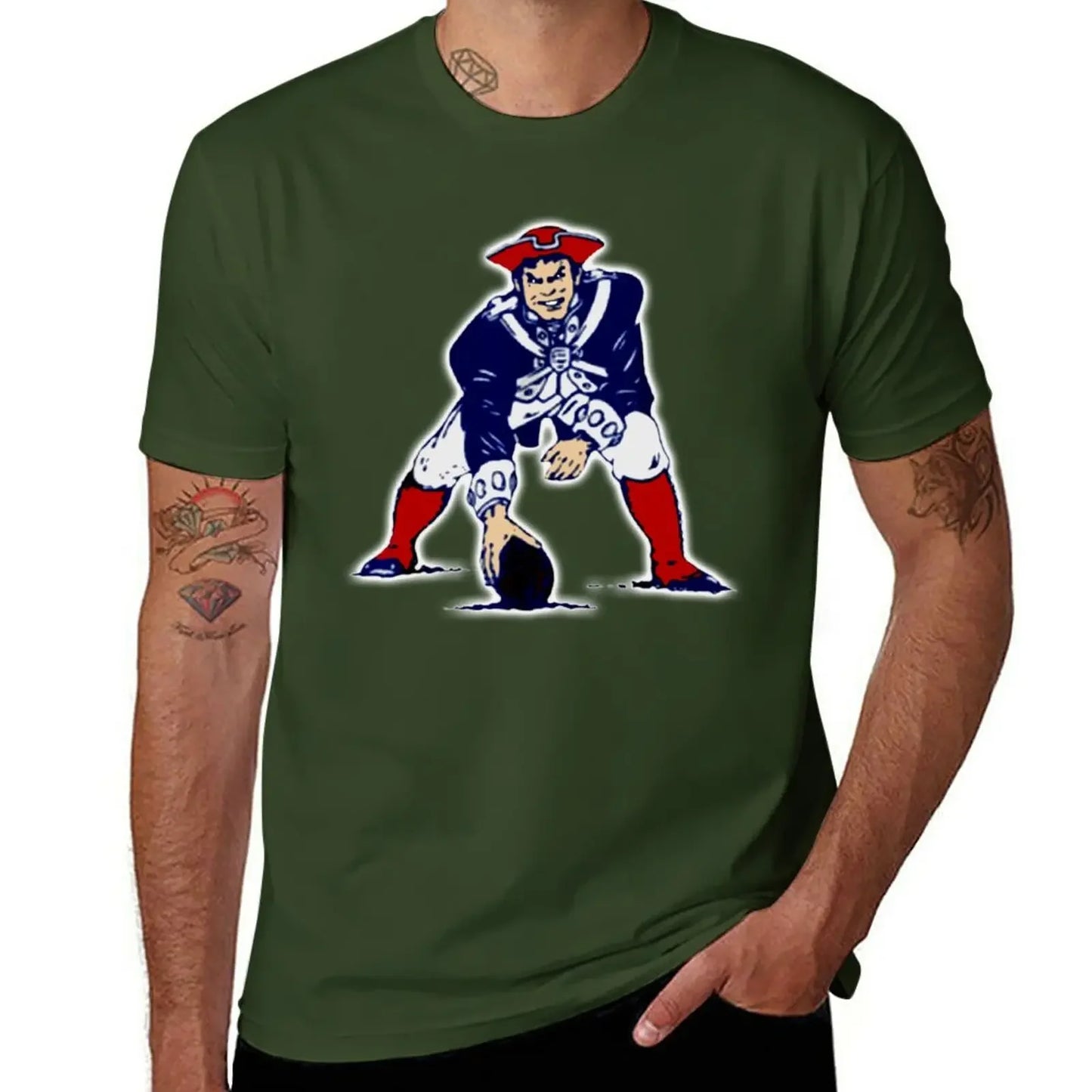 New Football Patriots T-Shirt man t shirt designer shirts clothing for men