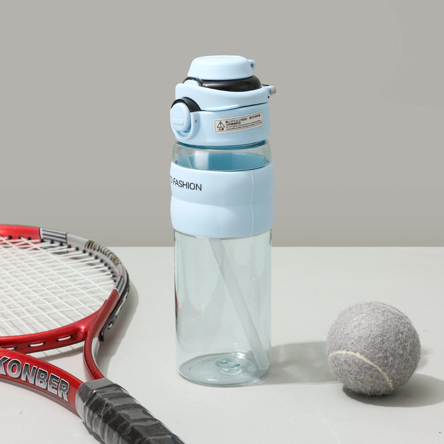 1 Pc Large Capacity Water Bottle - Multiple Styles, Straw Water Bottle for Students, Stylish, Portable for Outdoors, H