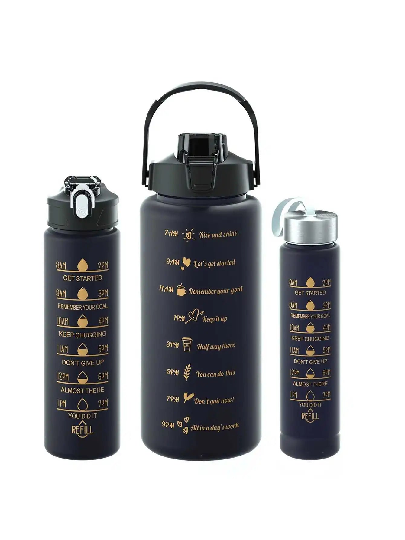 1 Pc Large Capacity Water Bottle - Multiple Styles, Straw Water Bottle for Students, Stylish, Portable for Outdoors, H