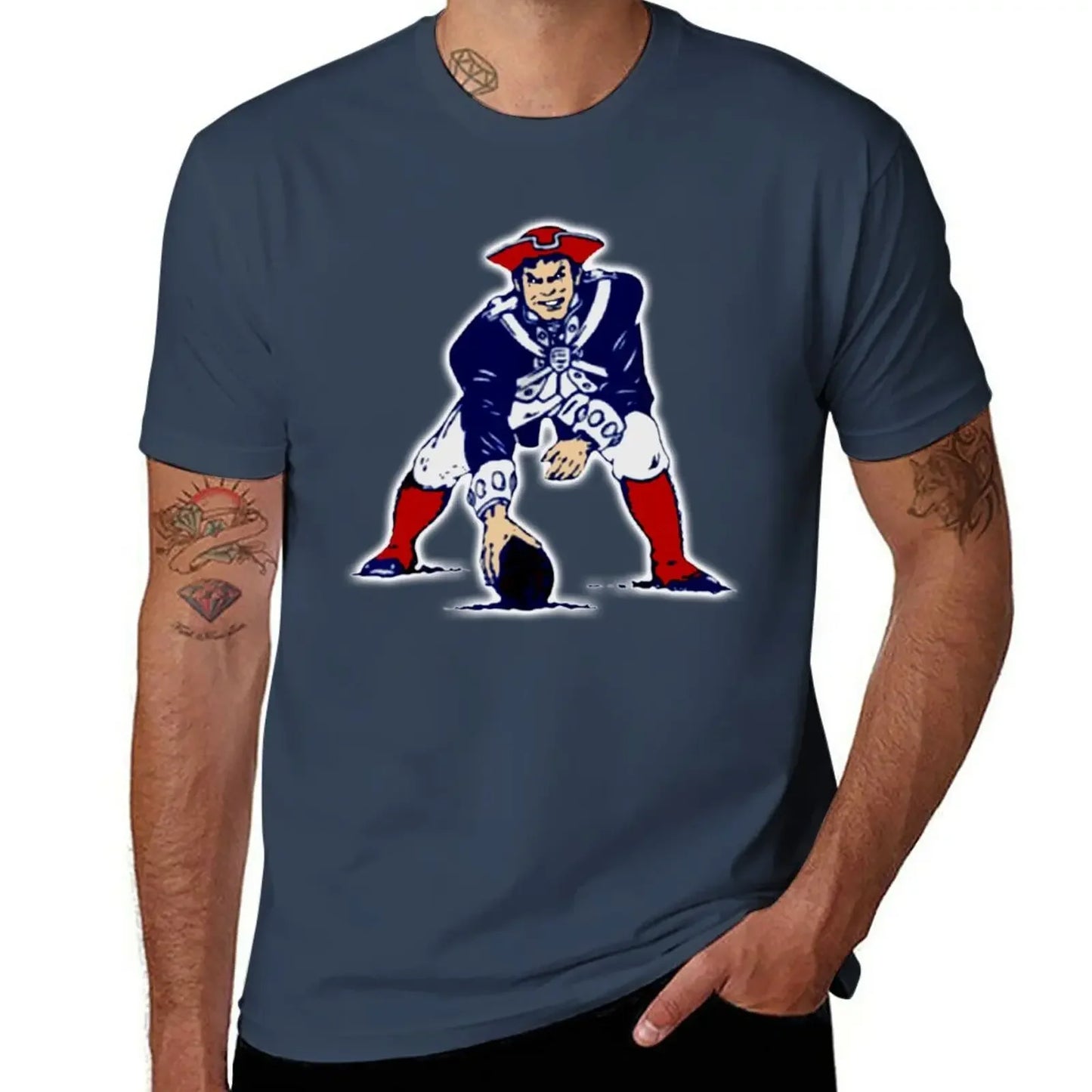 New Football Patriots T-Shirt man t shirt designer shirts clothing for men