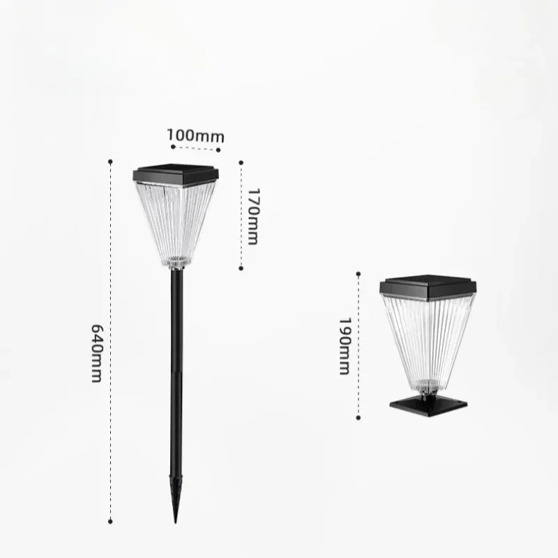 Outdoor Solar Lights Garden Lights Solar Powered Lamp Lantern Waterproof Landscape Lighting Pathway Yard Lawn Garden Decoration