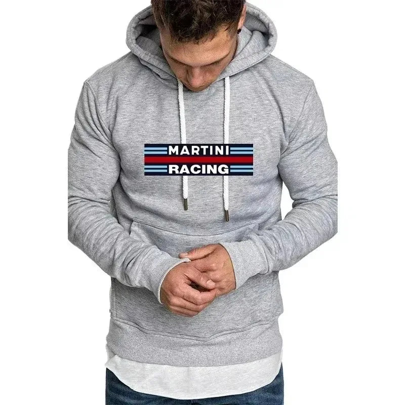 Men's Hoodies Martini Racing Print Unisex Hooded Fleece Sweatshirt Pullover Jacket Casual High Quality Streetwear Fashion Trends