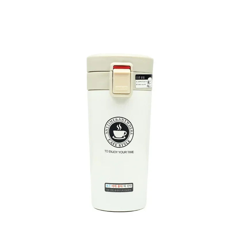 UPORS 380ML Coffee Mug Travel 304 Stainless Steel Coffee Cups Thermos Cups Vacuum Flask Water Bottle Tea Mug Tumbler