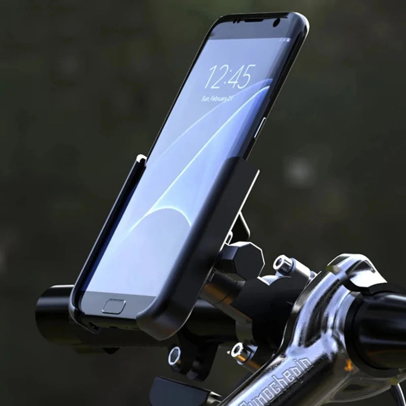 Mobile Phone Holder Motorbike Electric Car Navigation Takeaway Aluminium Alloy Shockproof Bracket Riding Equipment Holder