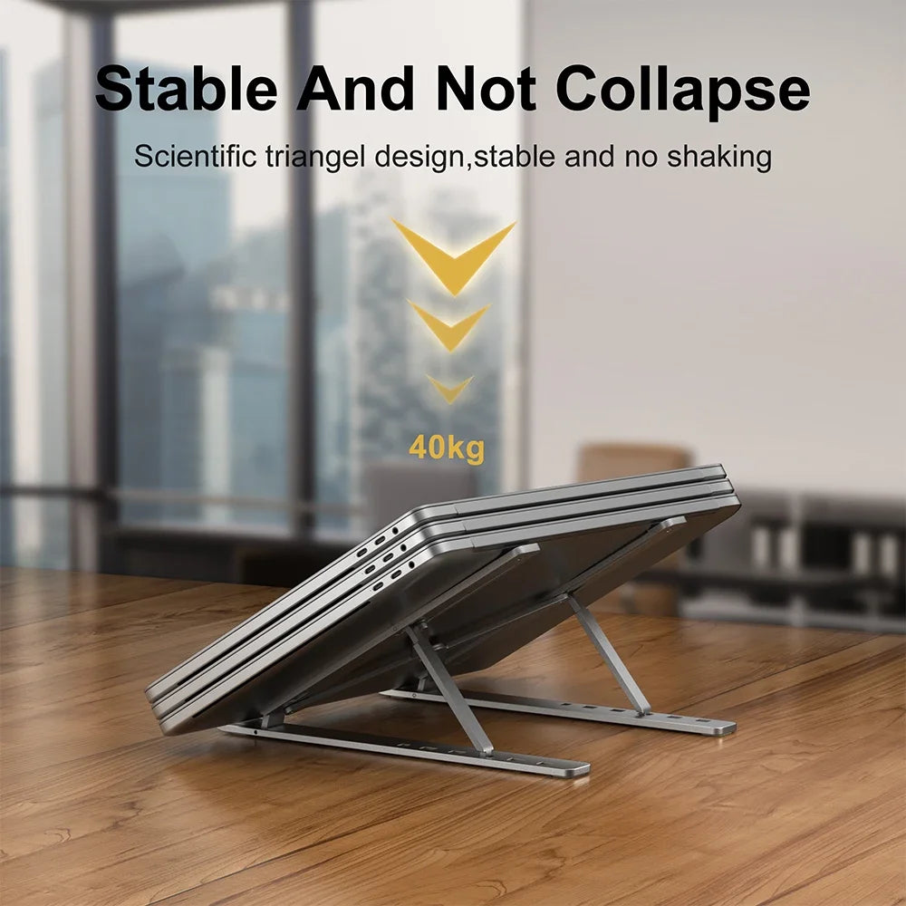 Portable  Aluminum Laptop Stand  Foldable Lap Top Base Notebook Support Computer Bracket For Macbook Air Pro Holder Accessories