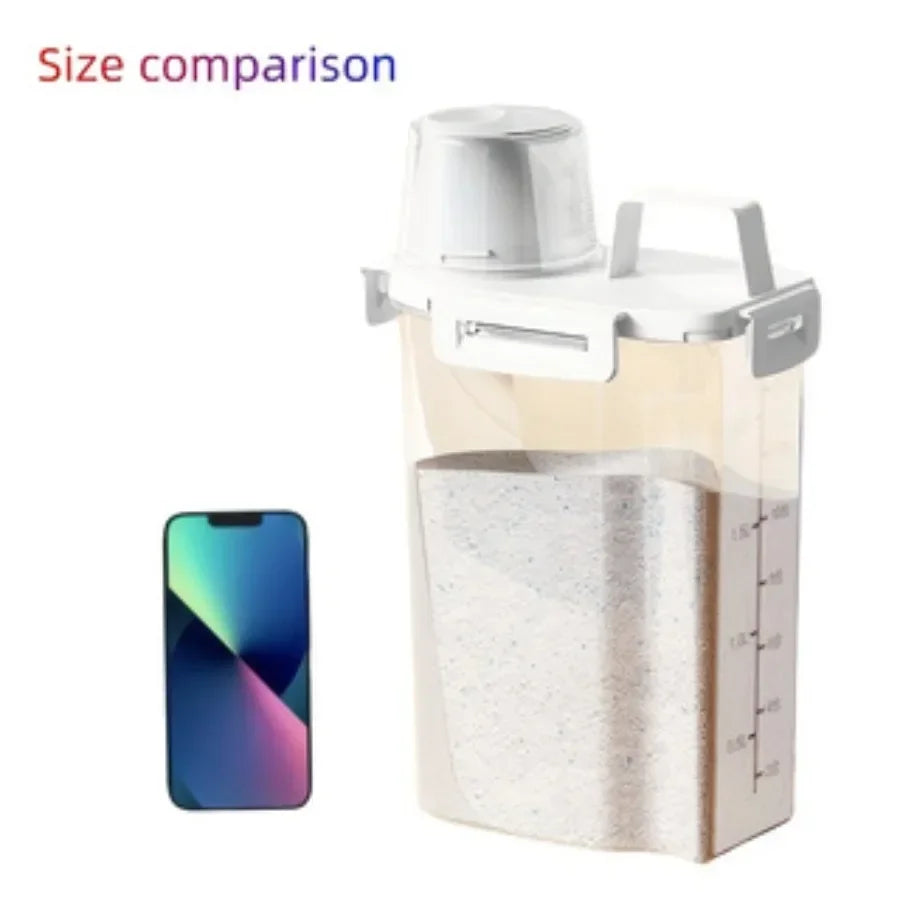 2.5L Covered Moisture-proof Sealed Storage Container - Used for Grain, Nut, Flour, Rice Food Storage Boxes