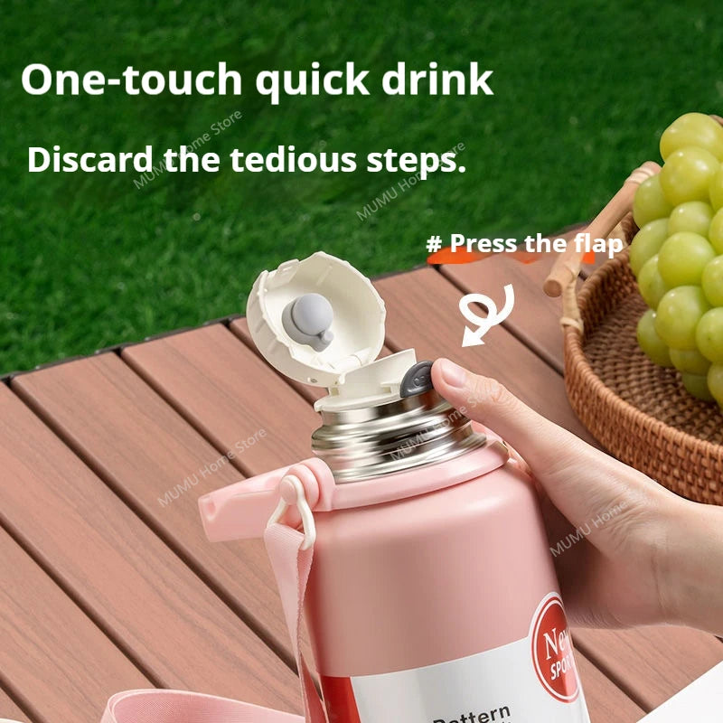 1270ML/1580ML Large Capacity Stainless Steel Thermos Water Bottle Portable Tumbler Vacuum Flasks Keeps Cold and Heat Thermal Mug