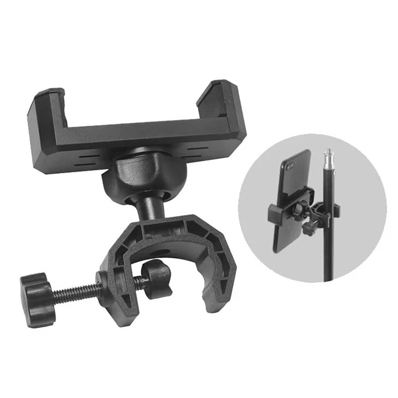 Smart Phones Music Live Show Holder Phone Holder 360 Degree Rotating Universal Microphone Supporting Stand