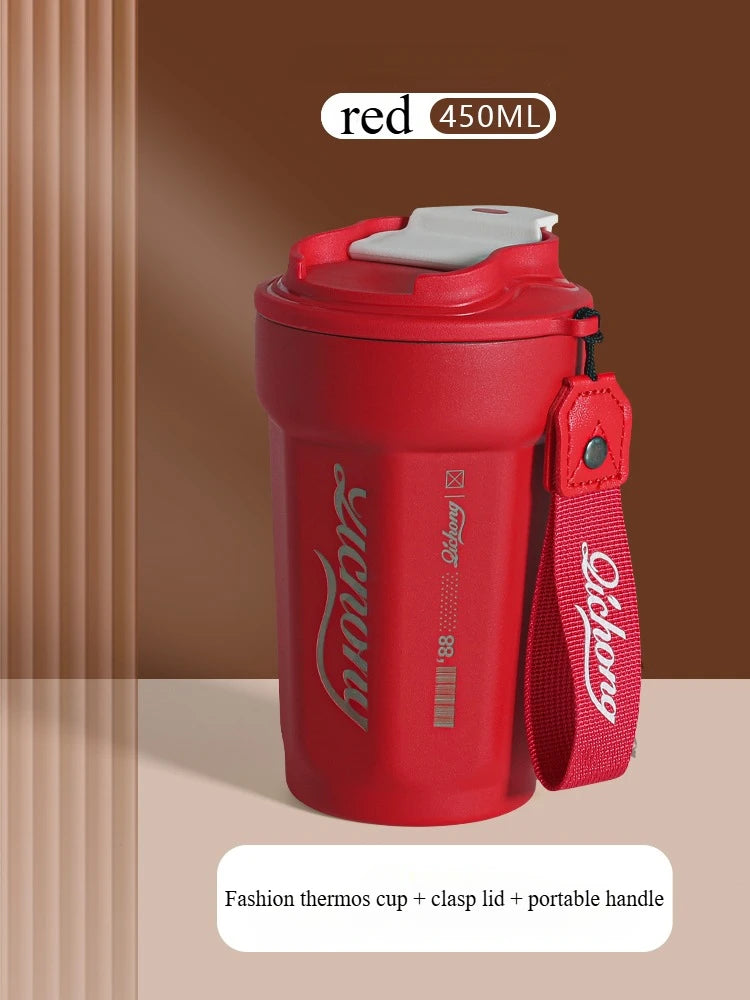 480ml Travel Coffee Mug, Insulated Coffee Mug, Double Walled Stainless Steel Insulated Coffee Tumbler for Hot/Ice Coffee Tea