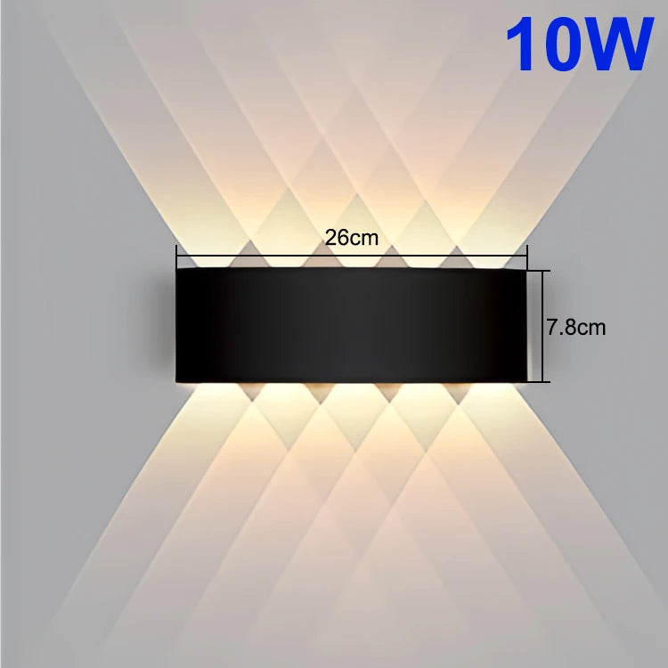 LED Wall Lamp Indoor Up and Down Interior Wall Light Bedroom Living Room Corridor Outdoor Lighting Home Decor