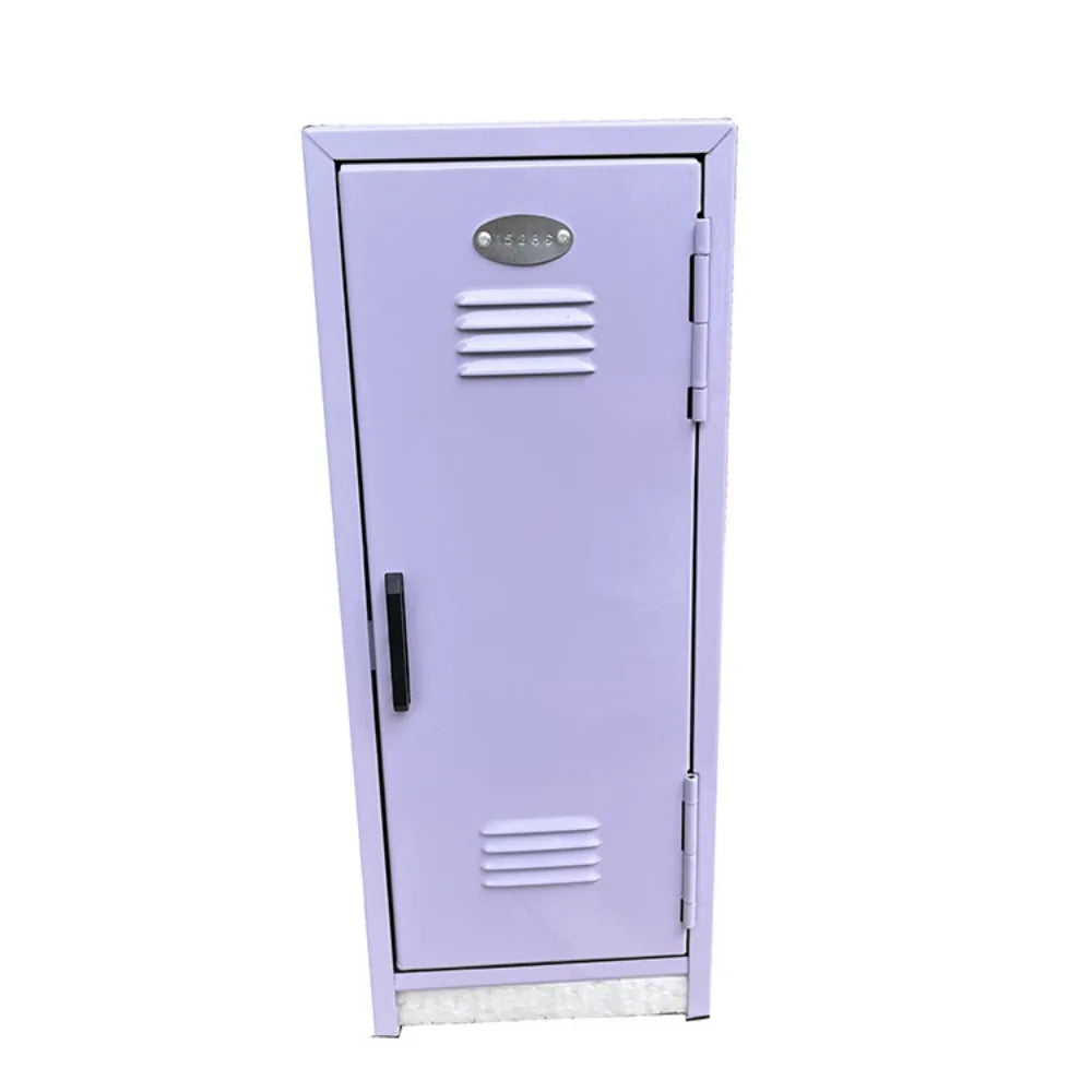 Iron Storage Box Dormitory Storage Cosmetics Paper Money Keys Bank Cards and Other Desktop Small Items Mini Locker Cabinet