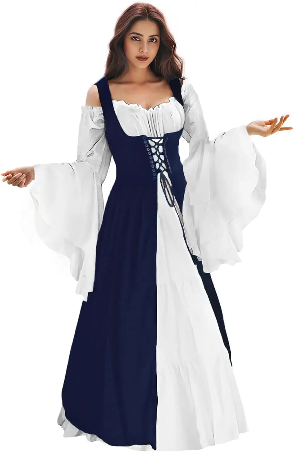 Women Medieval Dress Ren Faire Costume Renaissance Outfit  Dress Halloween Costume for Women