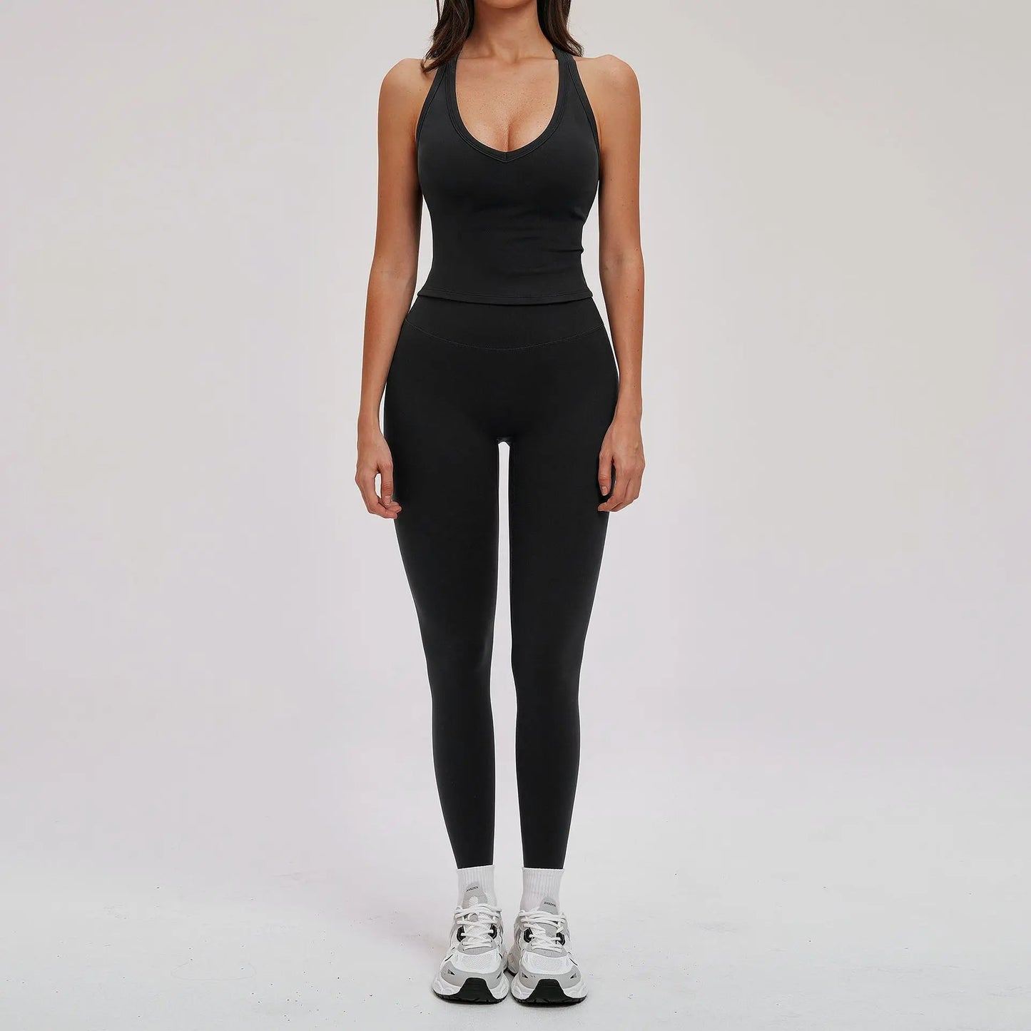 Yoga Set for Women 2026 Beauty Back Tight-Fitting Versatile Yoga Outfit Outdoor Running Sports Set Gym Wear Workout Clothes