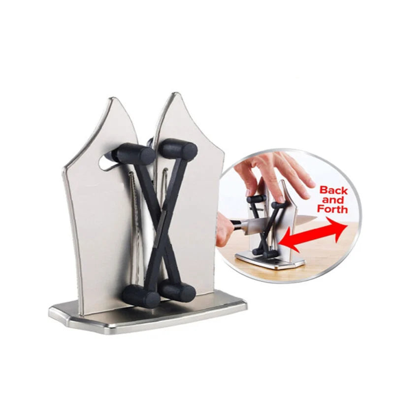 Kitchen Knife Sharpener Easy and Safe Knife Sharpening Tool Damascus Knife Kitchen Tools Manual Chef Kitchen Knife Supplies