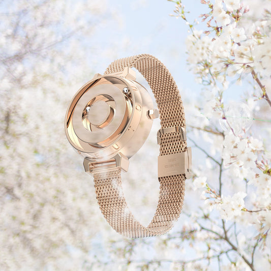 Eutour New Original Magnetic Rose Gold Trend Women's Watches Female Student Quartz Watch Simple Fashion Women's Watches