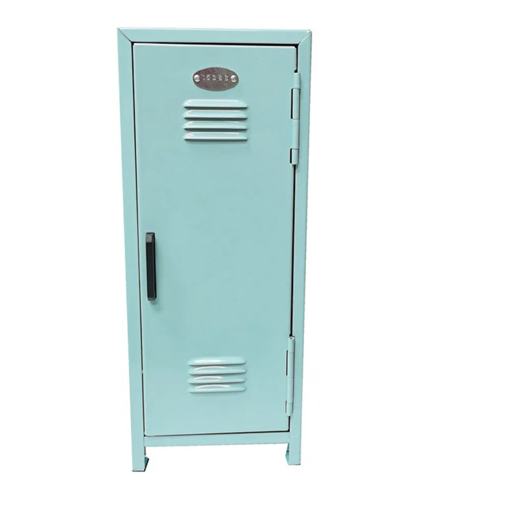 Iron Storage Box Dormitory Storage Cosmetics Paper Money Keys Bank Cards and Other Desktop Small Items Mini Locker Cabinet