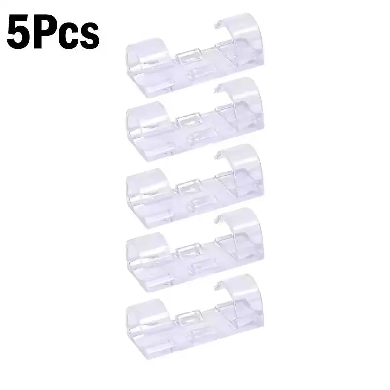 Cable Clips Organizer Drop Wire Holder Cord Management Self-Adhesive Cable Manager Fixed Clamp Wire Winder For Home Office Car