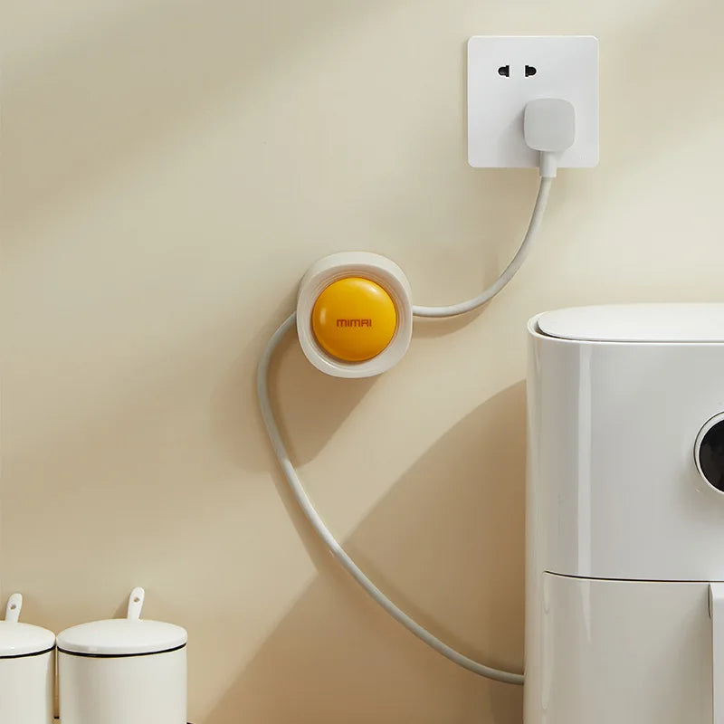 Cord Organizer No-Drill Plug Fixing Cable Management Data Cable Desktop Traceless Wire Wrap Organizer