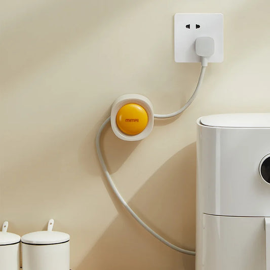 Cord Organizer No-Drill Plug Fixing Cable Management Data Cable Desktop Traceless Wire Wrap Organizer