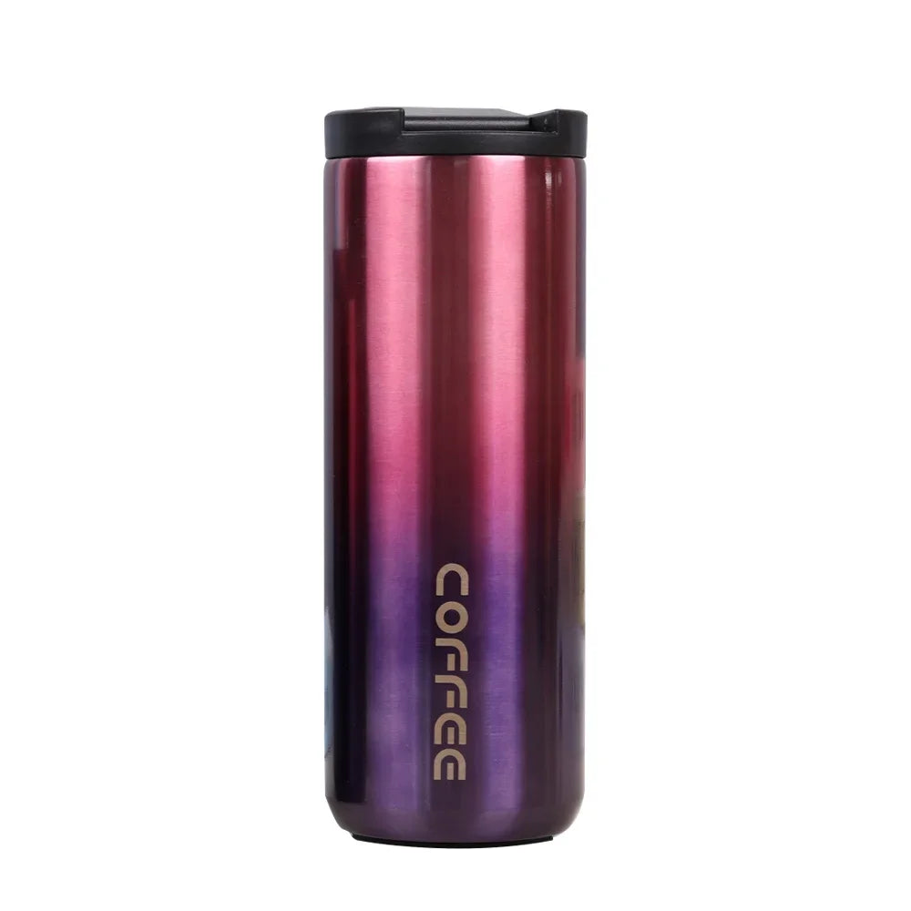 Insulated Travel Mugs with Lids Thermos Bottle for Coffee Stainless Steel Tumbler Thermal Insulation Vacuum Flasks Drinkware