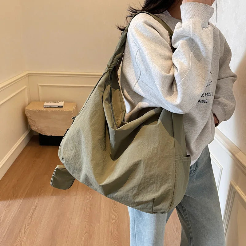 Women's Handbag Large Women Shoulder Shopper Bag Canvas Luxury Designer Cloth Tote Bags for Woman 2025 Trend Brands Big Female