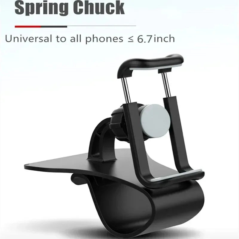 Car Mobile Phone Holder, 360 Degree Rotatable Cell Phone Stands, Car Rack Dashboard Support for Auto Grip, Fixed Bracket