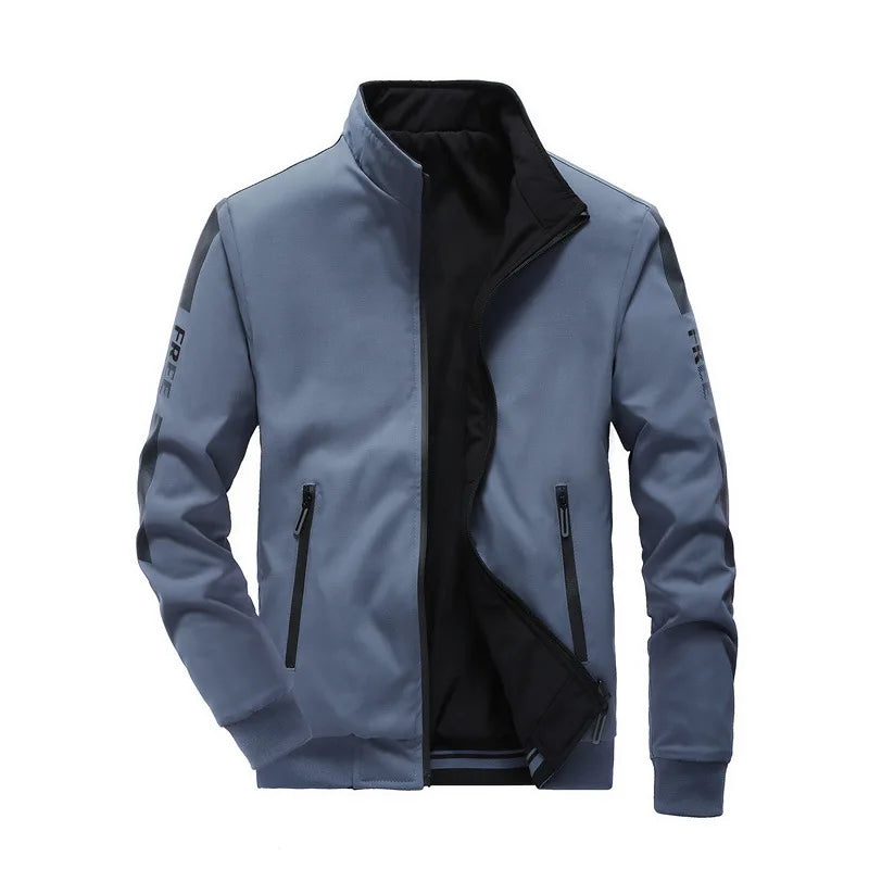 Men's Jackets Spring and Autumn Clothes Lightweight Thin Male Coats Plus Size Casual Zipper Baseball Jacket Outwear Man Clothes