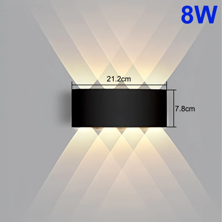 LED Wall Lamp Indoor Up and Down Interior Wall Light Bedroom Living Room Corridor Outdoor Lighting Home Decor