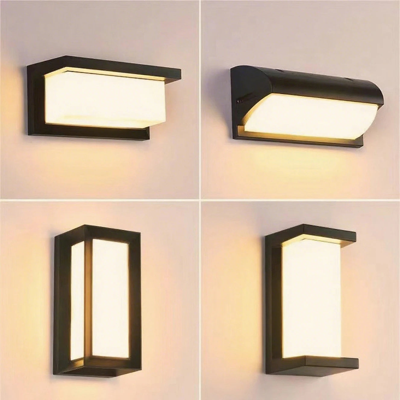 LED Wall Lamp Black Retro Home Decor Wall Sconce Outdoor Lighting Court Balcony Lamps Indoor Wall Light for Living Room Bedroom