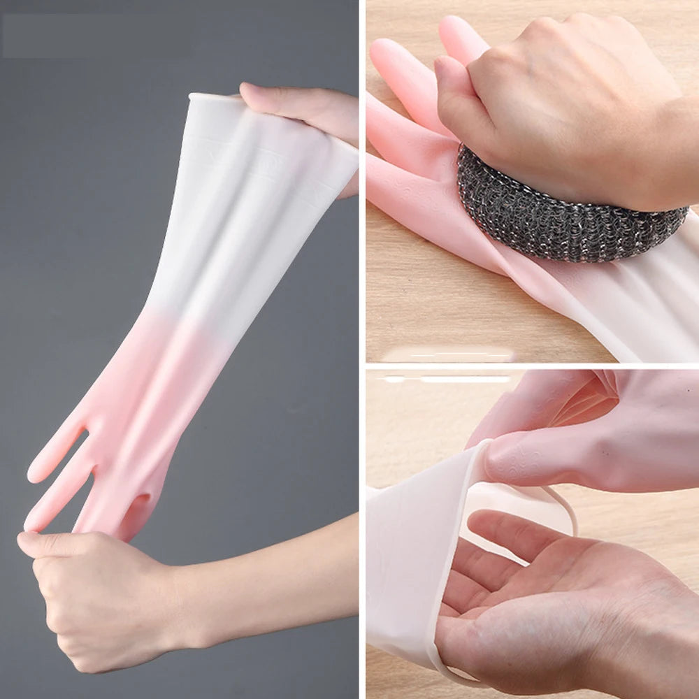 kitchen cleaning gloves must-haves cleaning supplies laundry gloves waterproof rubber latex dishwashing tools
