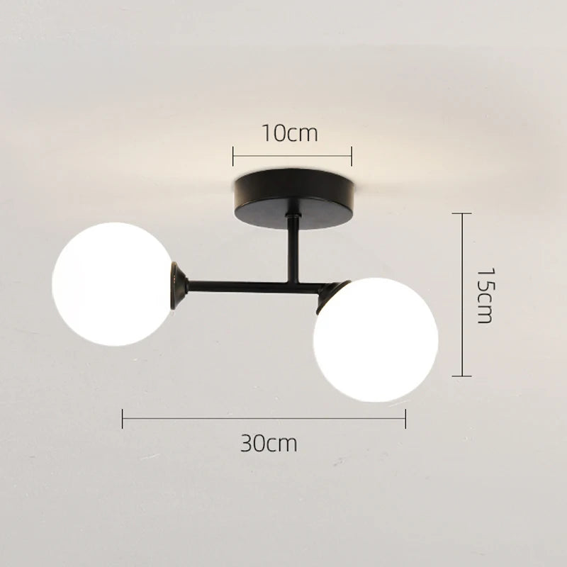 LED Ceiling Lamp Home Decor Interior Lighting For Bedroom Living Room Dining Table Cloakroom Corridor Nordic Ball Ceiling Light