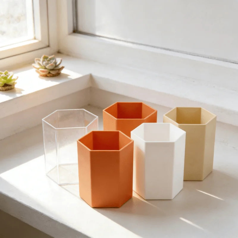 Office Desk Pen Holder - Simple and Durable, Suitable for Home Office, Dormitory, Learning Supplies Storage, and Desktop Storage