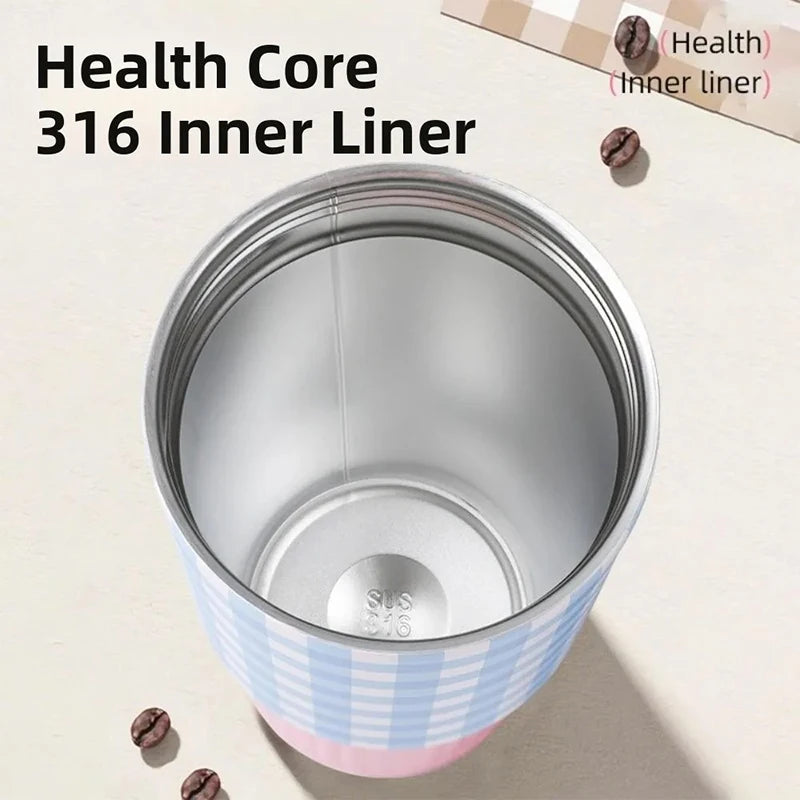 Cute Tumbler 750ML Water Bottle 316 Stainless Steel Vacuum Thermos Bottle Insulated Portable Thermos Cup Gift For Woman Girl