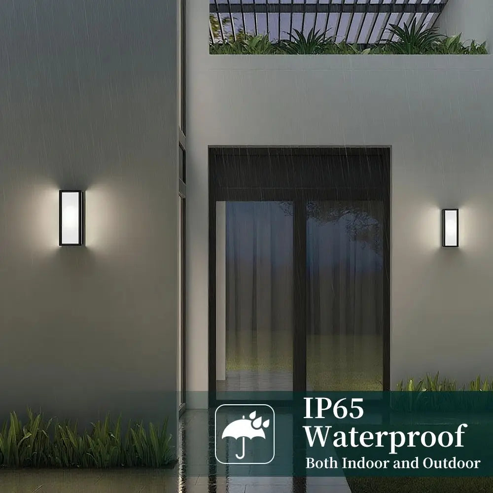 LED Wall Lamp Black Retro Home Decor Wall Sconce Outdoor Lighting Court Balcony Lamps Indoor Wall Light for Living Room Bedroom