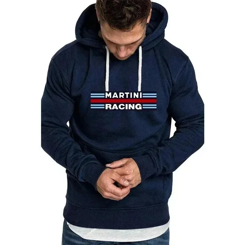 Men's Hoodies Martini Racing Print Unisex Hooded Fleece Sweatshirt Pullover Jacket Casual High Quality Streetwear Fashion Trends