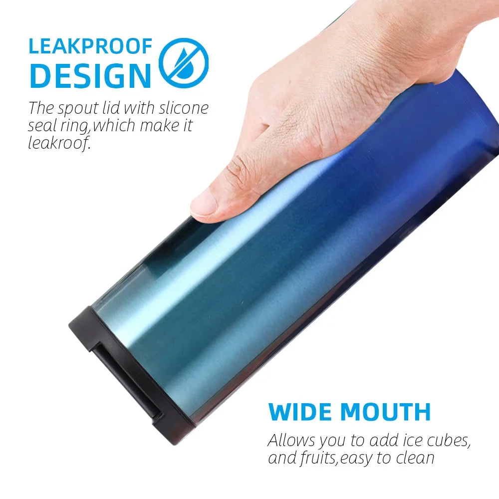 Insulated Travel Mugs with Lids Thermos Bottle for Coffee Stainless Steel Tumbler Thermal Insulation Vacuum Flasks Drinkware