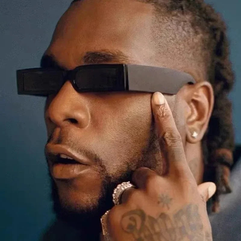 Men Rectangle Fashion Sunglasses Man Hip Hop Vintage Designer Sun Glasses Small Frame Personality Shades UV400 Eyewear