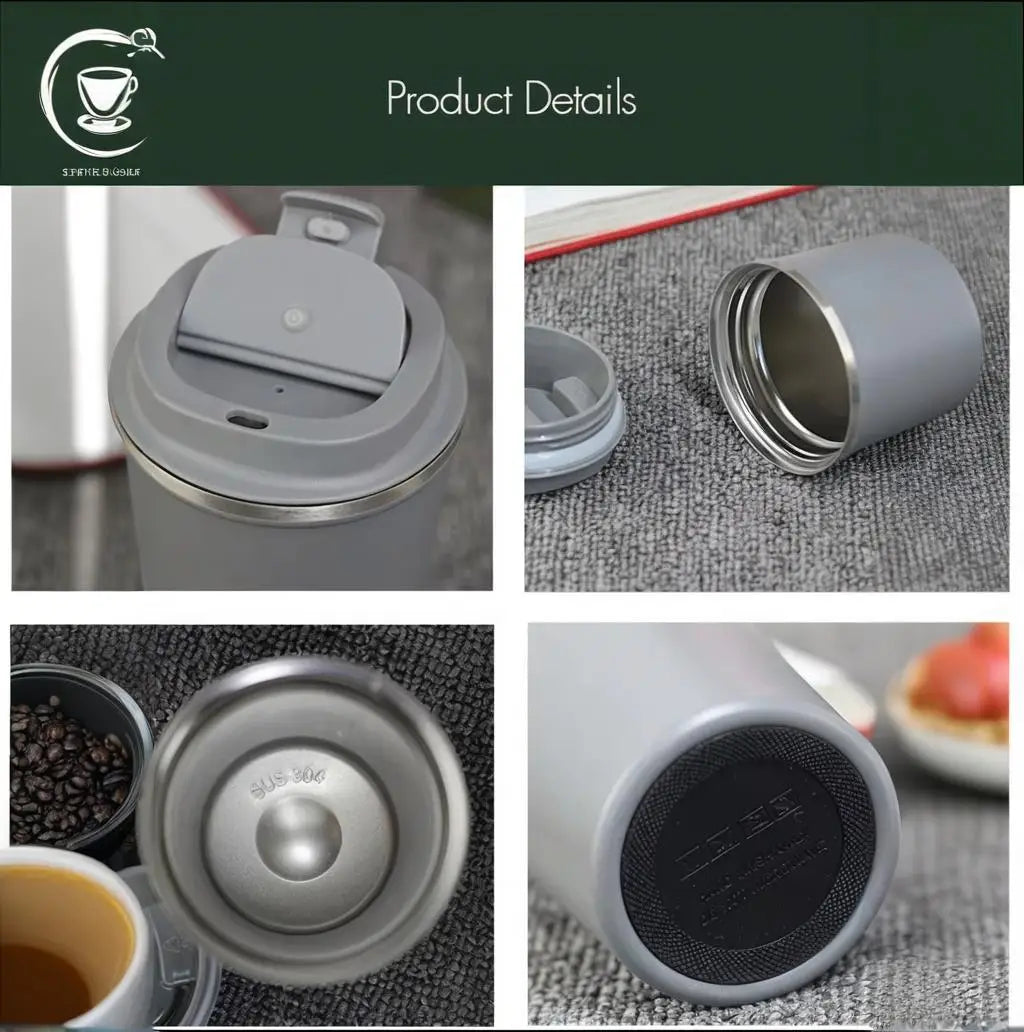 Personalized Name Thermos Mug Custom Engraved Double Wall Stainless Steel Travel Cup Vacuum Insulated Tumbler for Coffee Tea