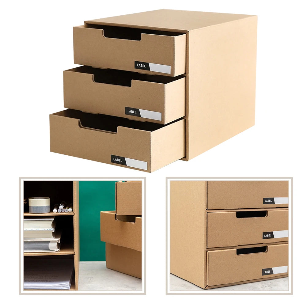 Drawer Organizer Box Desktop Storage Holder For Files Stationery Sundries Multiple Layer Desktop Drawers Organizers Case