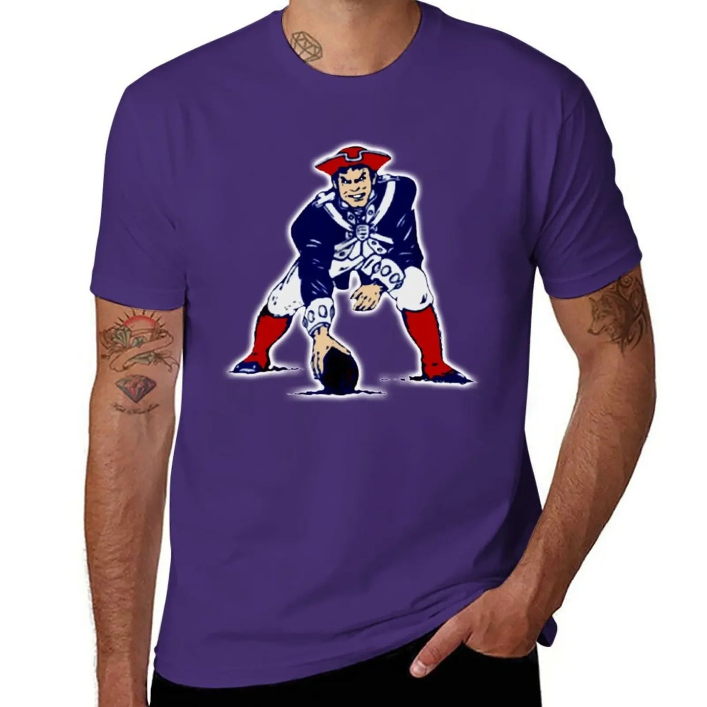 New Football Patriots T-Shirt man t shirt designer shirts clothing for men
