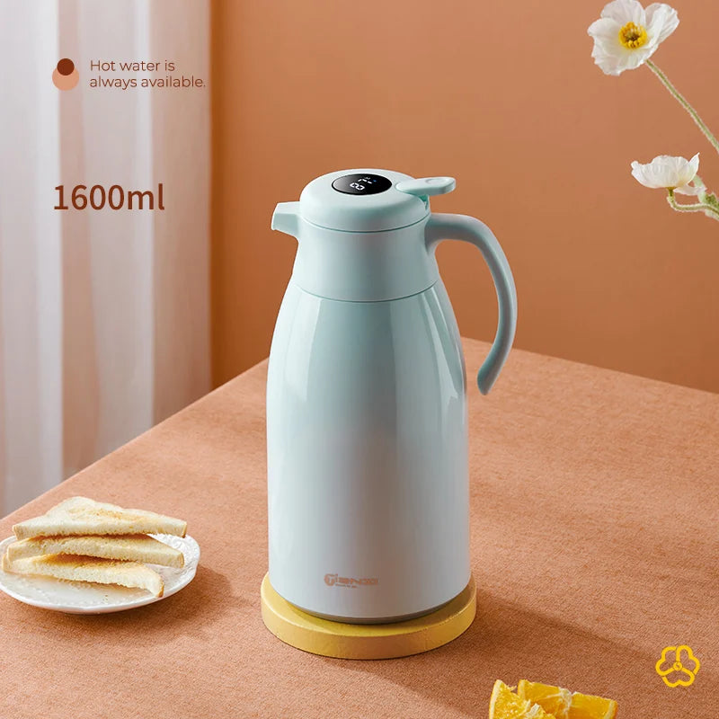Insulation Kettle One Key Temperature Display Insulation Thermos Bottle Household Large Capacity Leakproof Insulation Water Pot