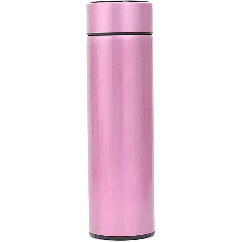 500mlSmart Water Bottle with LED Temperature Display Thermostat Double Wall Vacuum Insulated Water Bottle Cold 36 Hrs Hot 24 Hrs