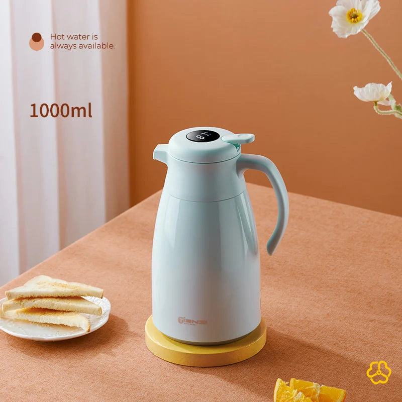 Insulation Kettle One Key Temperature Display Insulation Thermos Bottle Household Large Capacity Leakproof Insulation Water Pot
