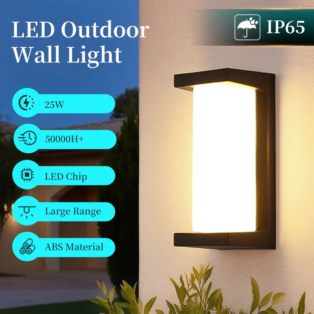 LED Wall Lamp Black Retro Home Decor Wall Sconce Outdoor Lighting Court Balcony Lamps Indoor Wall Light for Living Room Bedroom