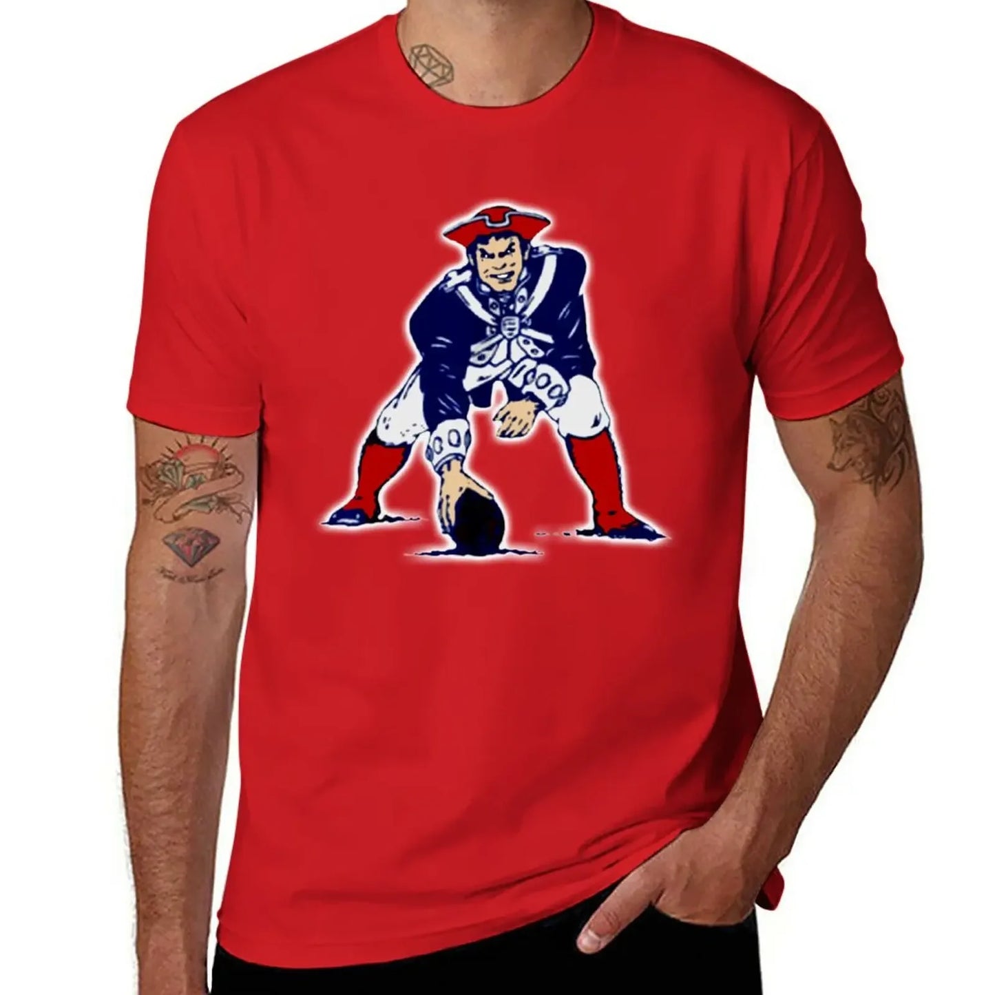 New Football Patriots T-Shirt man t shirt designer shirts clothing for men