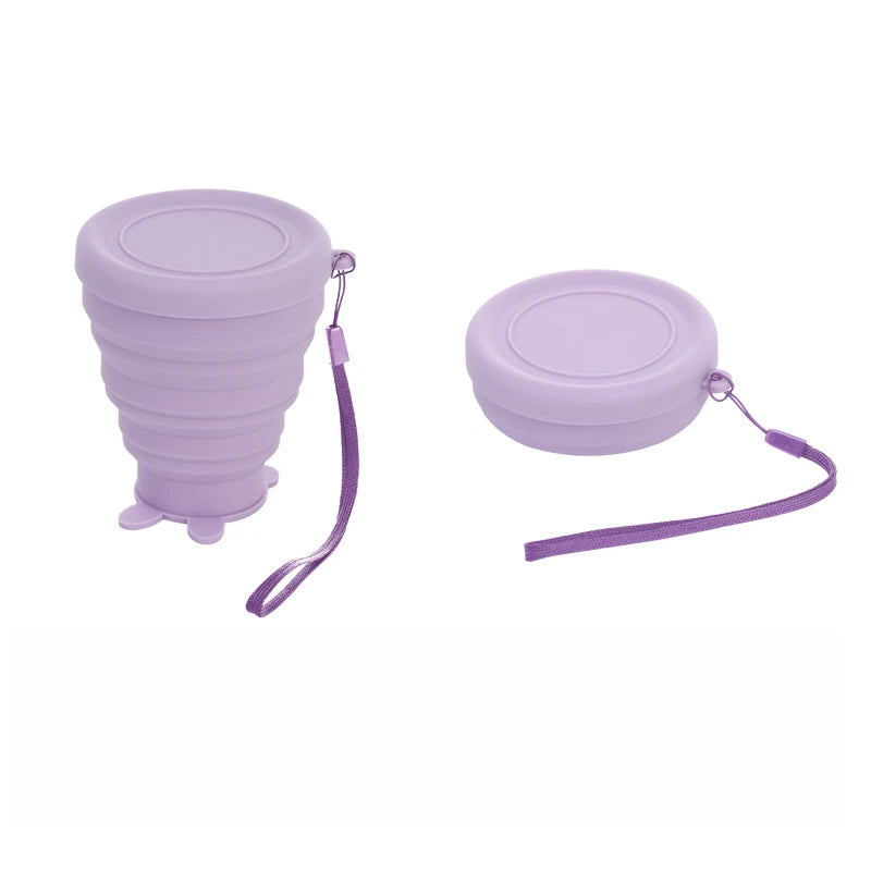 Outdoor Travel Mug Can Be Reused Foldable Durable Collapsible Teacup for Picnic Telescopic Cup Pocket Portable Silicone