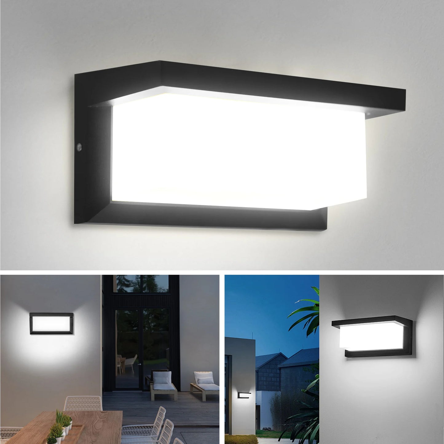 LED Wall Lamp Black Retro Home Decor Wall Sconce Outdoor Lighting Court Balcony Lamps Indoor Wall Light for Living Room Bedroom