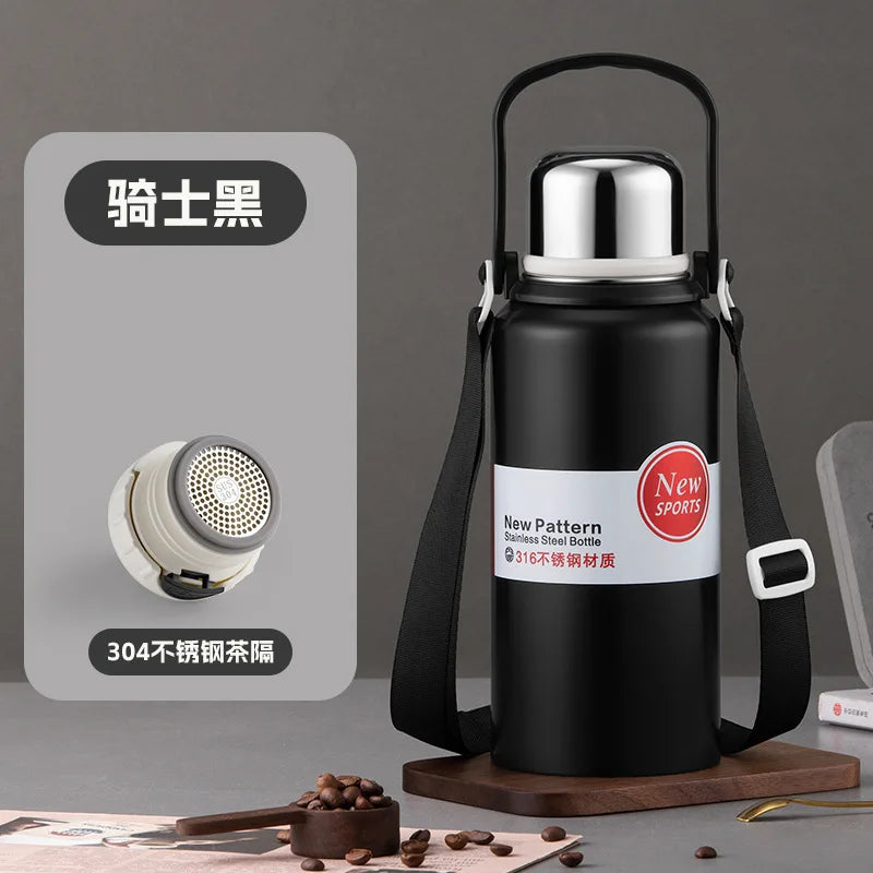 1270ML/1580ML Large Capacity Stainless Steel Thermos Water Bottle Portable Tumbler Vacuum Flasks Keeps Cold and Heat Thermal Mug