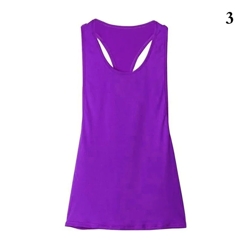 Women's Tank Tops Blouse Loose Sleeveless Shirt Gym Yoga Vest Training Running Vest Women Gym Tank Top Soccer Motion Vests