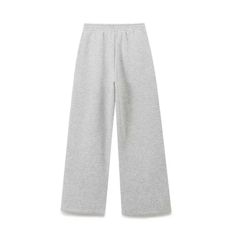 Women's Set Two Pieces Elegant Casual Women's Set Autumn Outfits Sweat Suit Sets Basics Grey Letter Hoodies Sets